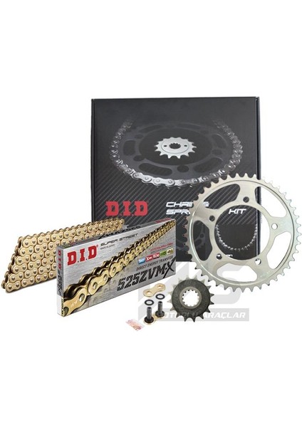 Zvm-X-Jt 2019-2022 Honda Cbr 650 R Uyumlu Zincir Dişli Set Gold (Sarı) Renk