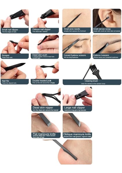 Pembe Deri Çantalı 12 Parça Manikür Pedikür Seti fırsatları