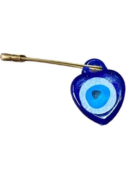 Iğneli Figür Nazar Boncuğu - Sarı Çengelli Iğneli Mika Figür Nazar Boncuğu - 20 Adet modelleri