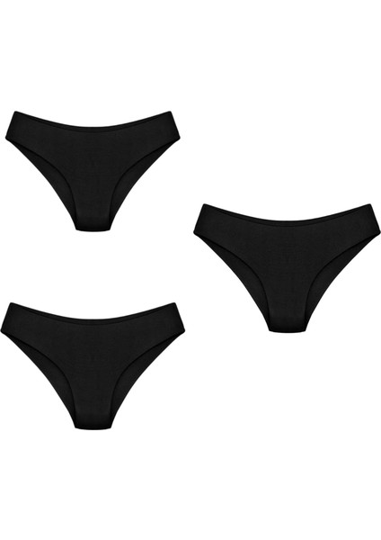 3'lü Paket Lazer Kesim Dikişsiz Kadın Külot