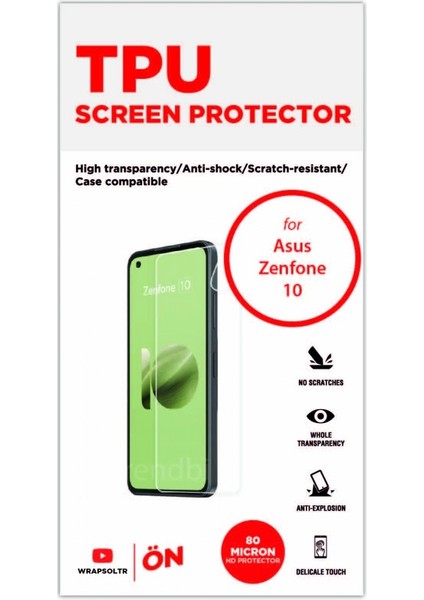 Asus Zenfone 10 Tpu Ekran Koruyucu Film