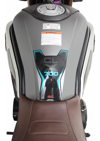 Cf Moto 700 Cl-X 2022-2023 Uyumlu Tank Pad Seti Turkuaz