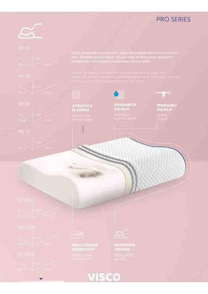 Visco Boyun Destekli Yastık PT-2014 fiyatları