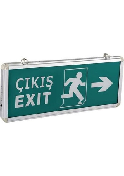 CT-9170 Sağ+Sol Çıkış Exit Levhası Şarjlı Ledli