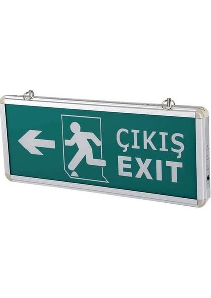 CT-9170 Sağ+Sol Çıkış Exit Levhası Şarjlı Ledli