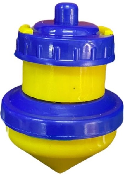 Taraftar Mini Topaç Nostaljik Topaç Plastik Basmalı Kendinden Dönen Topaç