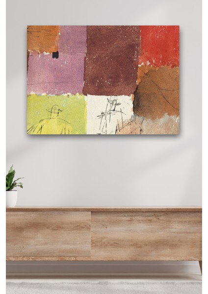 Paul Klee Soyut Resim Kanvas Tablo Dekoratif Duvar Tablosu