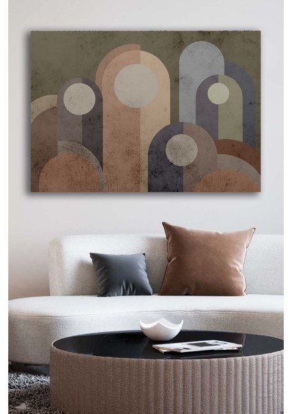 Kanvas Duvar Tablosu Baskılı Pastel Tonlarda Modern Soyut Ev Ofis Otel Dekor Hediyelik Tablo