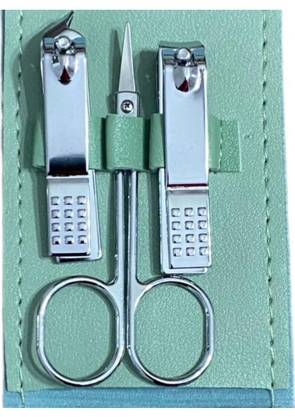 Yeşil Deri Çantalı 8 Parça Manikür Pedikür Seti modelleri