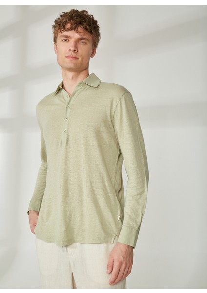 Polo Yaka Açık Haki Erkek T-Shirt Mr Atenas fiyatları