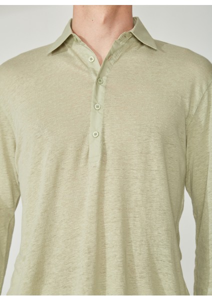 Polo Yaka Açık Haki Erkek T-Shirt Mr Atenas fırsatları