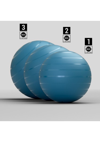 Domyos Gym/Pilates Topu - 2 / 65 Cm - M Boy - Turkuaz indirimleri