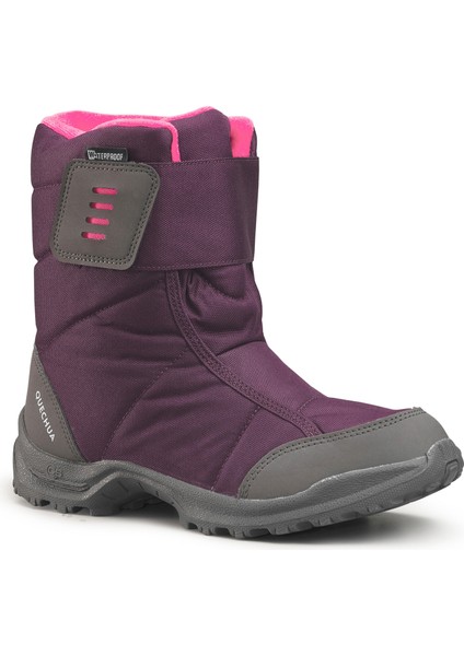 Quechua Çocuk Su Geçirmez Kar Botu - Mürdüm - Sh100 X-Warm