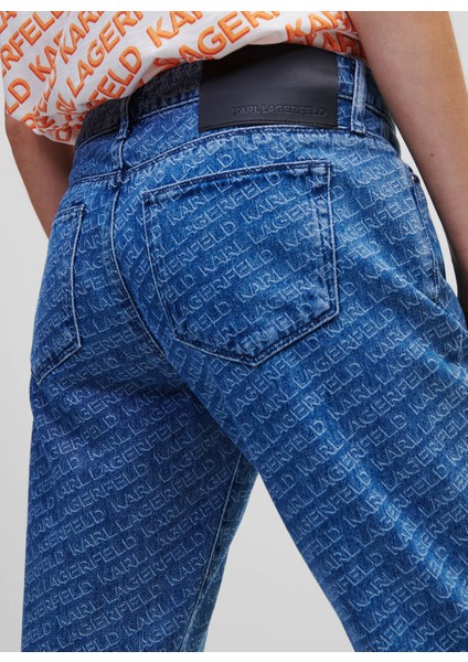 Yüksek Bel Düz Paça Normal Mavi Kadın Denim Pantolon 231W1180 fiyatları