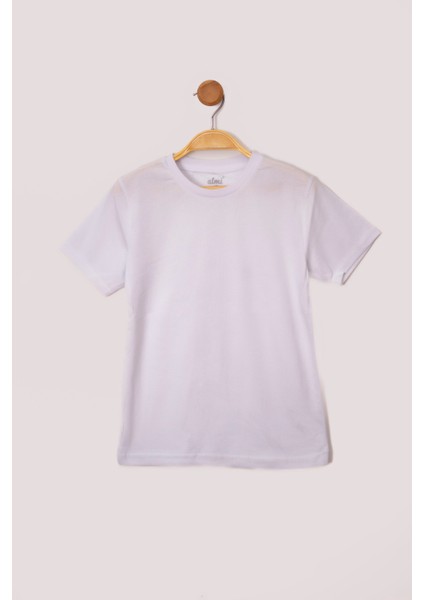 Siyah-Beyaz-Gri Erkek Çocuk Basic 3'lü Kısa Kollu T-Shirt modelleri