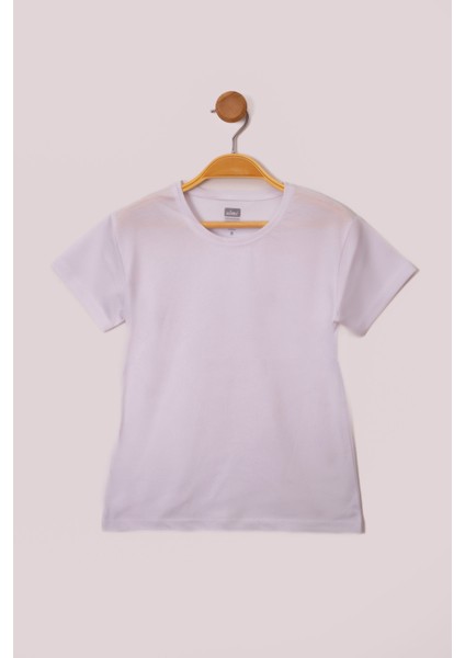 Siyah-Beyaz-Gri Kız Çocuk Basic 3'lü Paket Kısa Kollu T-Shirt modelleri