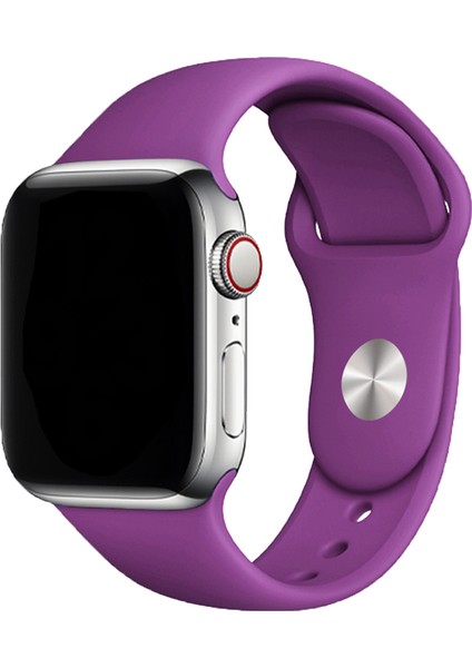 Classic Silikon Apple Watch Kordon 42-44-45-49mm Mor