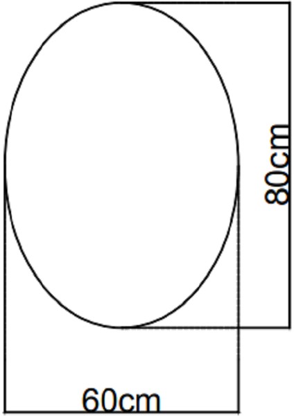 60X80 cm Buğu Çözücülü Dokunmatik Işıklı Ledli Elips Banyo Aynası fırsatları