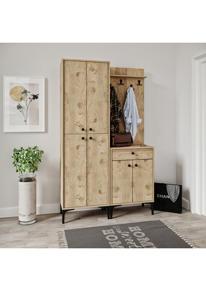 Paris Vestiyer Wood (%100MDF)