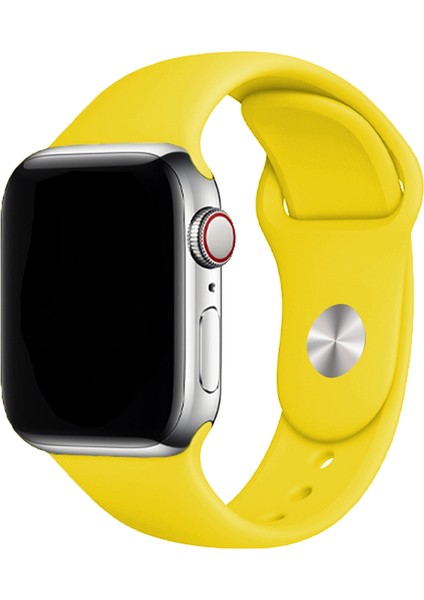 Classic Apple Watch Silikon Kordon 42-44-45-49mm Sarı
