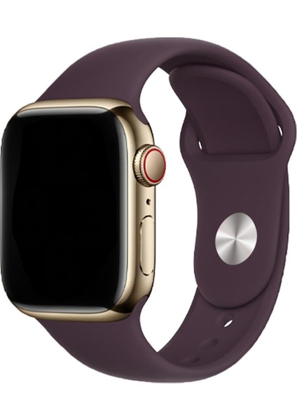 Classic Apple Watch Silikon Kordon 42-44-45-49mm Bordo