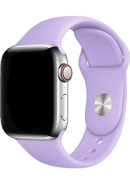 Classic Apple Watch Silikon Kordon 42-44-45-49 mm Eflatun