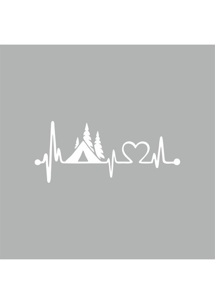 Kamp Love Ritim Sticker Beyaz 15X10 cm