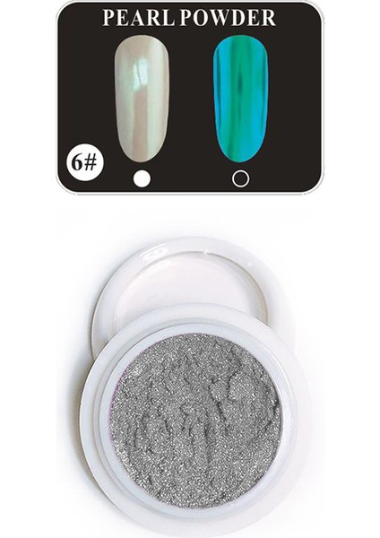 Tırnak Glitter Ayna Tozu Seti, Krom Glitter, Manikür Tırnak Tozu, Aparat ile