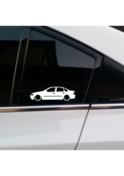 Basık Opel Vectra Sticker Beyaz 16X5 cm fiyatları