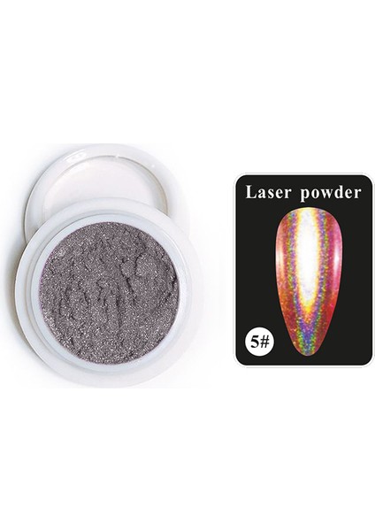 Tırnak Glitter Ayna Tozu Seti, Krom Glitter, Manikür Tırnak Tozu, Aparat ile