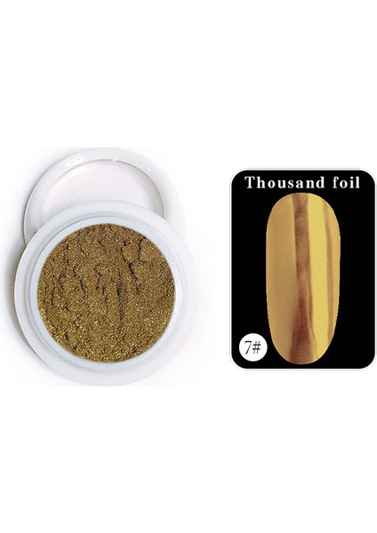 Tırnak Glitter Ayna Tozu Seti, Krom Glitter, Manikür Tırnak Tozu, Aparat ile