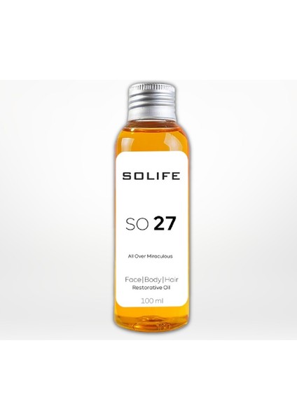 So 27 All Over Miraculous Yüz, Vücut, Saç Bakım Yağı 100 ml