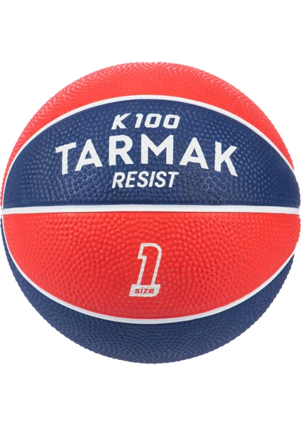 Mini Basketbol Topu Iç Ve Dış Mekan Basketbol Topu K100 1 Numara Mavi Kırmızı