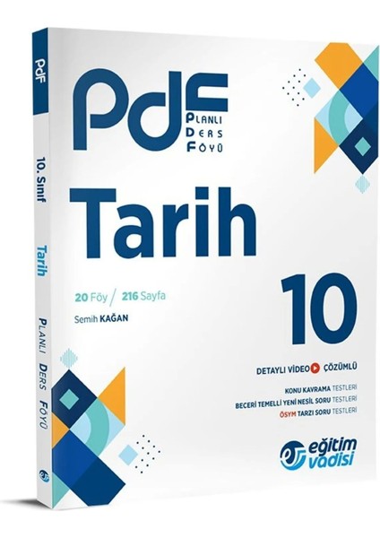 10.Sınıf Tarih PDF Planlı Ders Föyü