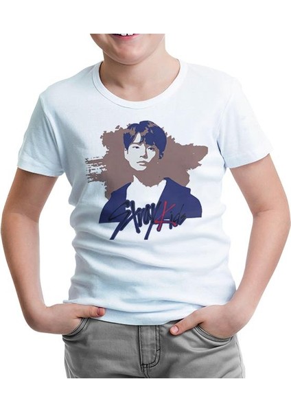 Stray Kids - K Beyaz Çocuk Tshirt