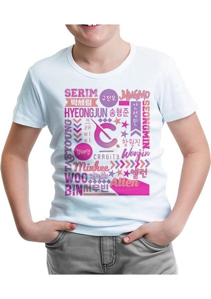 Cravity - Cosmos Beyaz Çocuk Tshirt