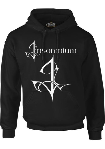 Imsomnium - I Logo Siyah Erkek Fermuarsız Kapşonlu