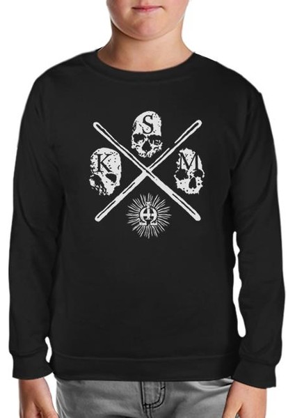 Kriegsmaschine - Shades Siyah Çocuk Sweatshirt