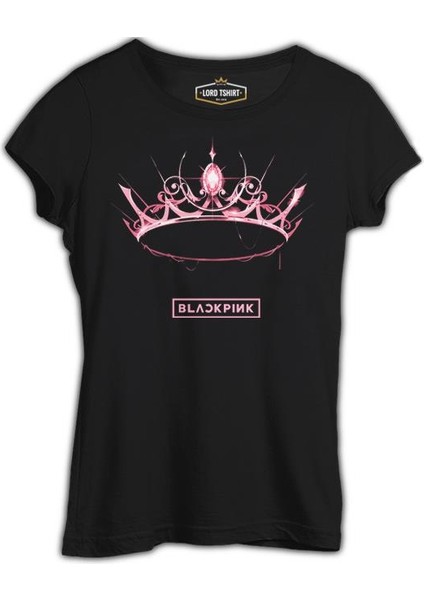 Black Pink - Crown Siyah Kadın Tshirt