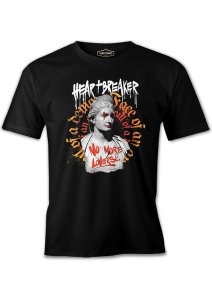 Statue With A Heartbreaker Quote Siyah Erkek Tshirt