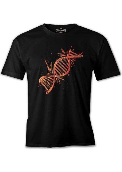 Dna Chain Exploding Siyah Erkek Tshirt