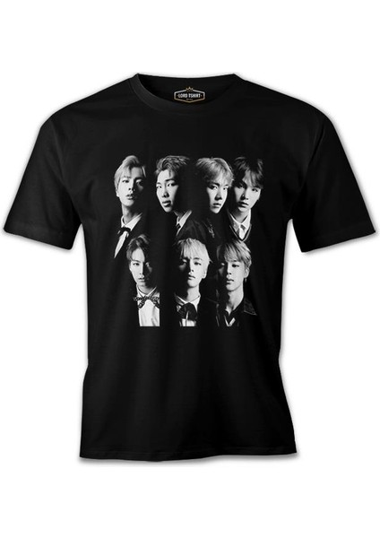 Bts - Group Siyah Erkek Tshirt