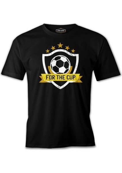 Soccer Logo For The Cup Siyah Erkek Tshirt