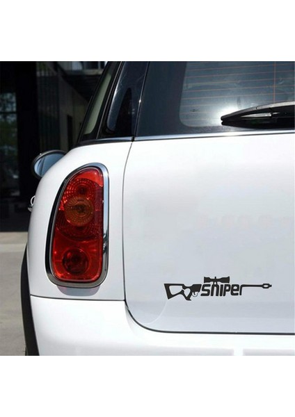 Sniper Sticker Siyah 25X10 cm fiyatları