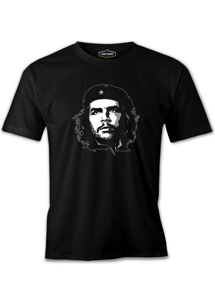 Che Guevara - The Black Star Siyah Erkek Tshirt
