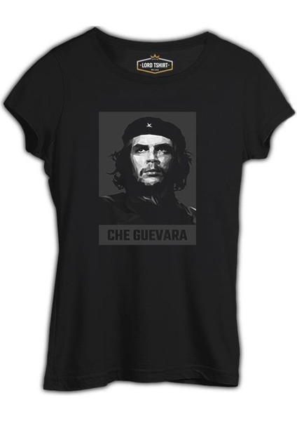 Che Guevara - The Black Portrait Siyah Bayan Tshirt