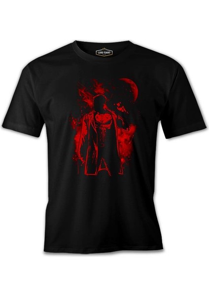 Punisher Red Moon Siyah Erkek Tshirt