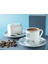Happy Sunday Porselen 2'li Kahve Fincan Takımı 80 ml Lacivert 2
