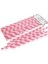 Pipet Kağıt Pembe-Beyaz Spiral Modeli - 25'li 1