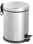 Çelik Metal 12 Litre Pedallı Çöp Kovası Gümüş Çöp Kutusu 1
